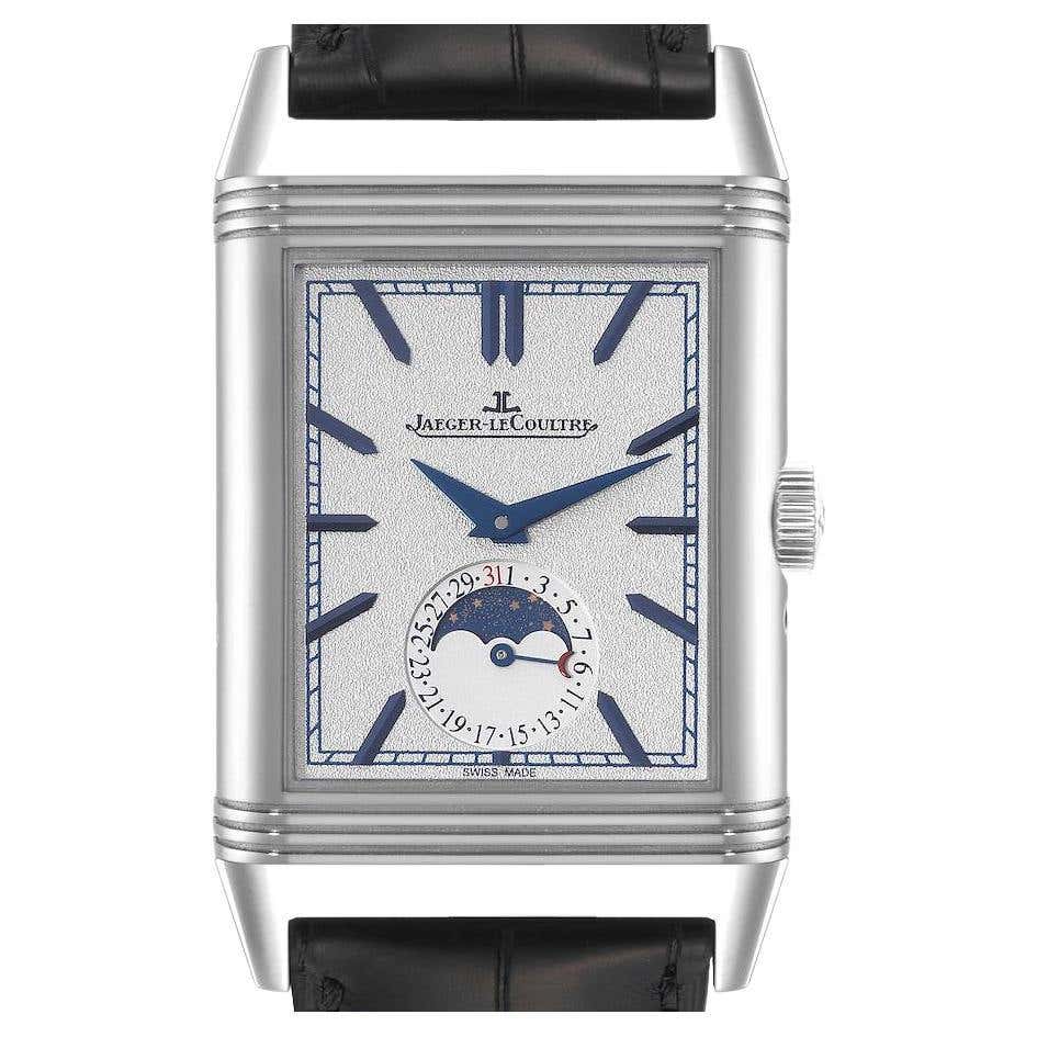 Jaeger LeCoultre Reverso Tribute Moon Duo Q3958420 Stainless Steel ...