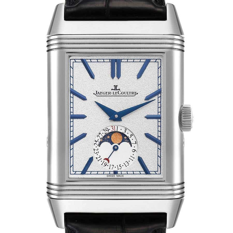 Jaeger LeCoultre Reverso Tribute Moon Duo Q3958420 Stainless Steel ...