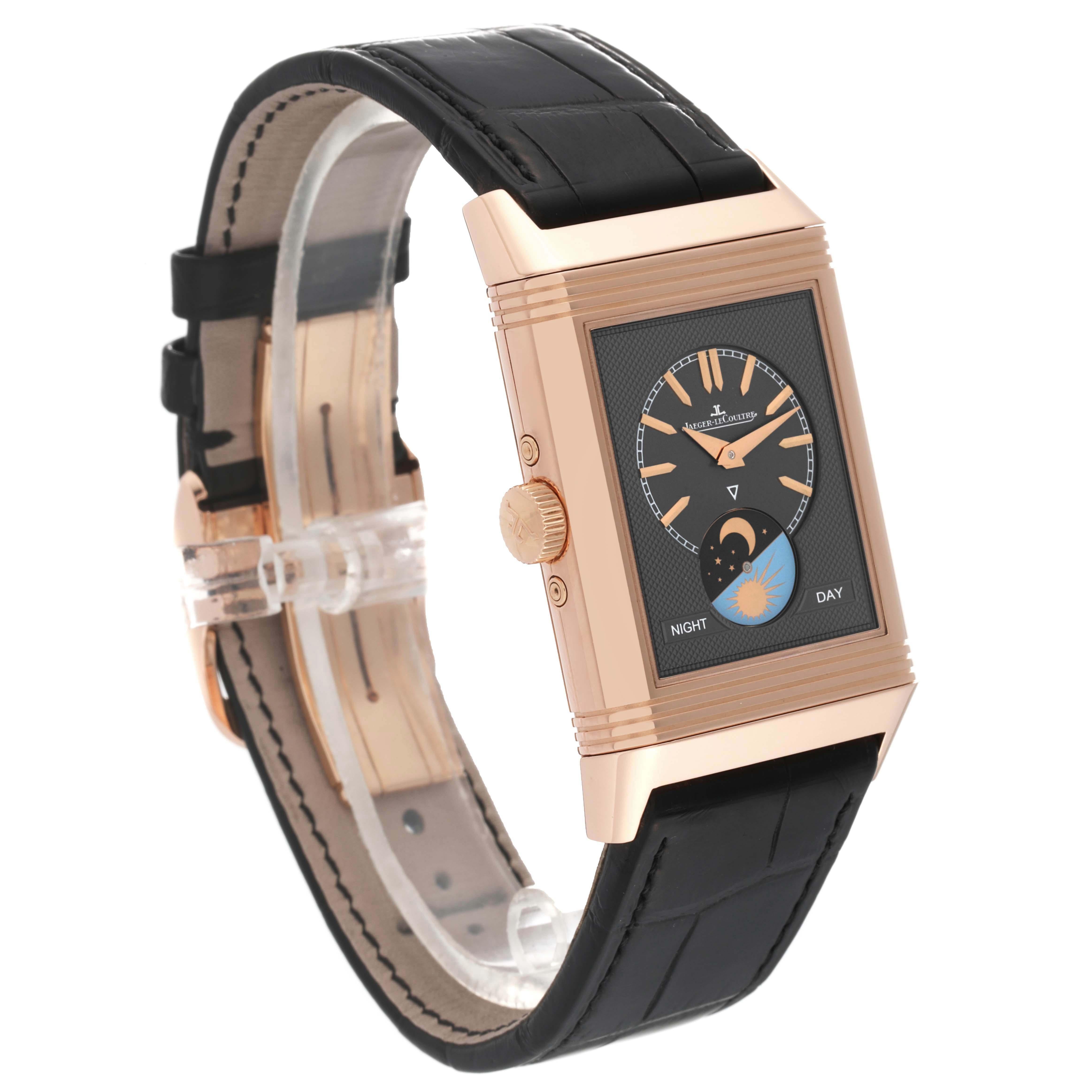 Jaeger LeCoultre Reverso Tribute Duoface Rose Gold Mens Watch 216.2.D3 Q3912420 For Sale 5