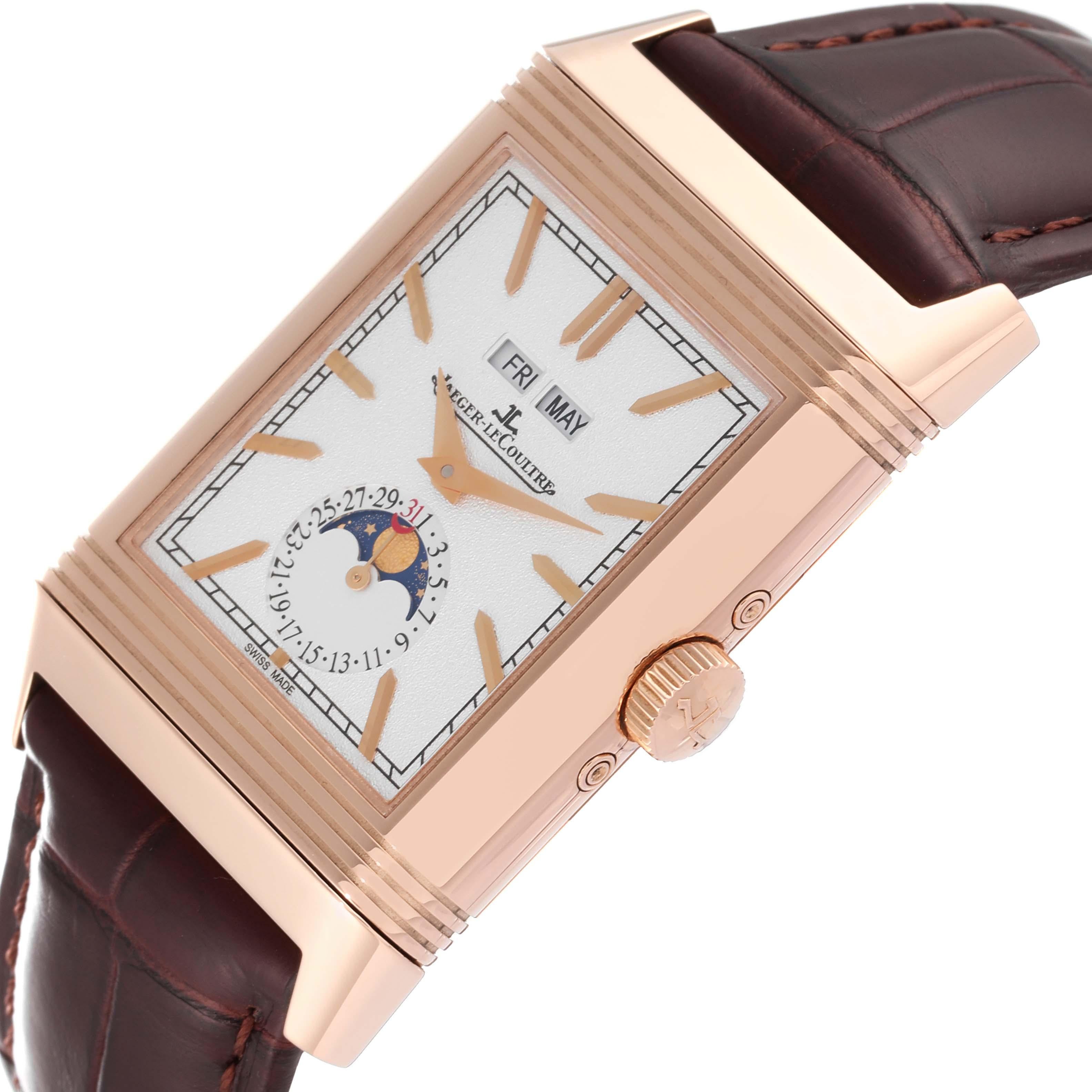 Jaeger LeCoultre Reverso Tribute Duoface Rose Gold Mens Watch Q3912420 Card 1