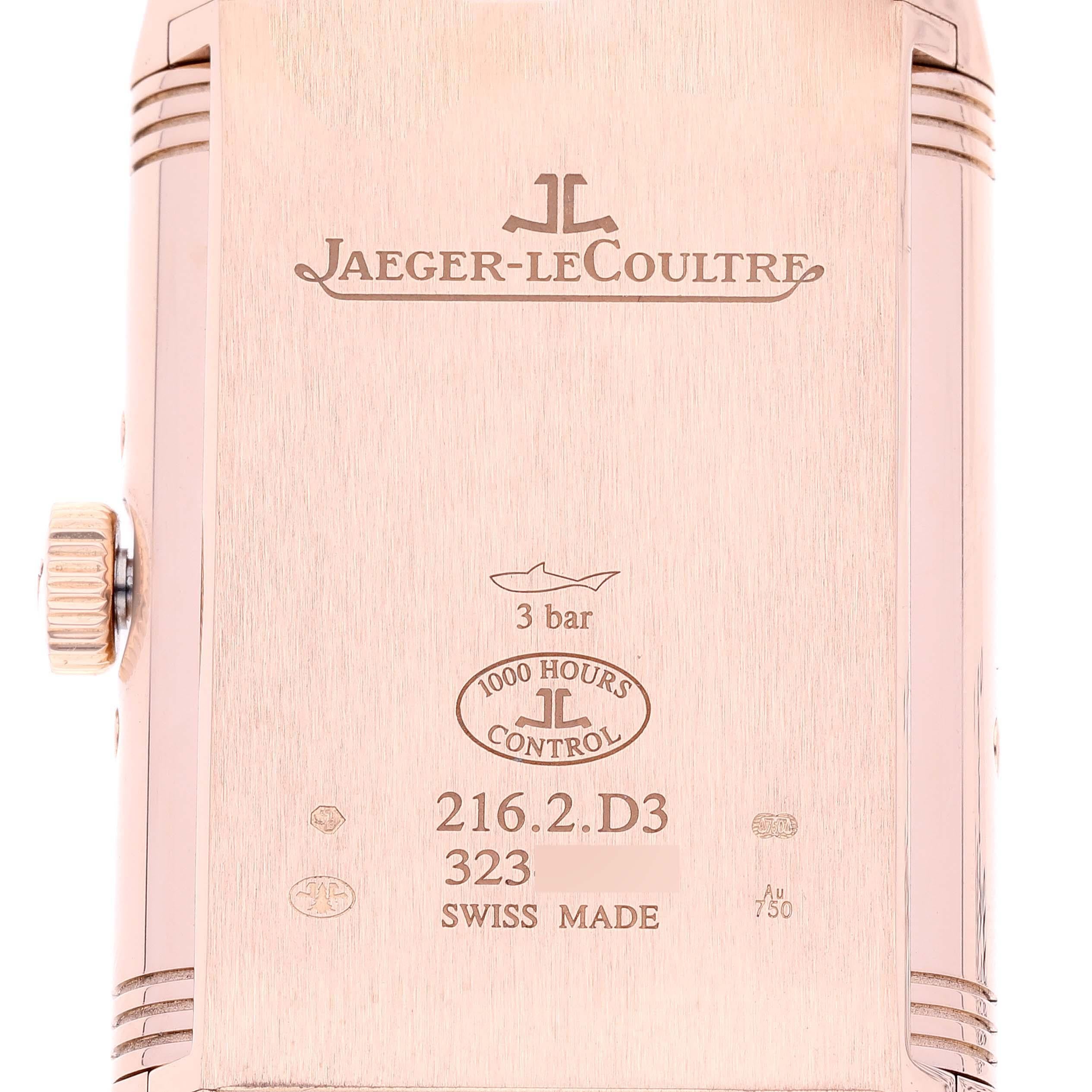 Jaeger LeCoultre Reverso Tribute Duoface Rose Gold Mens Watch Q3912420 Card 2