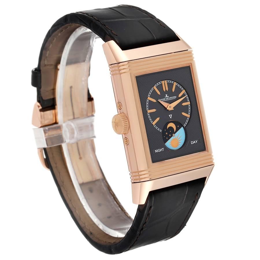 Jaeger LeCoultre Reverso Tribute Duoface Roségold Uhr Q3912420 Boxpapiere im Angebot 1