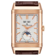 Jaeger LeCoultre Reverso Tribute Duoface Roségold Uhr Q3912420 Box Papiere