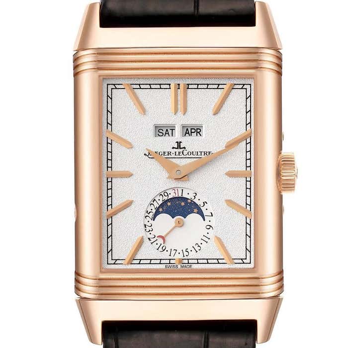 Jaeger LeCoultre Reverso Tribute Duoface Rose Gold Watch Q3912420 Box ...