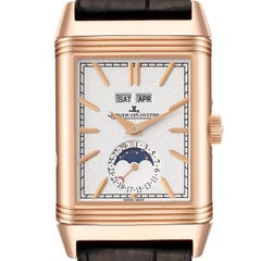 Jaeger LeCoultre Reverso Tribute Duoface Rose Gold Watch Q3912420 Box Papers