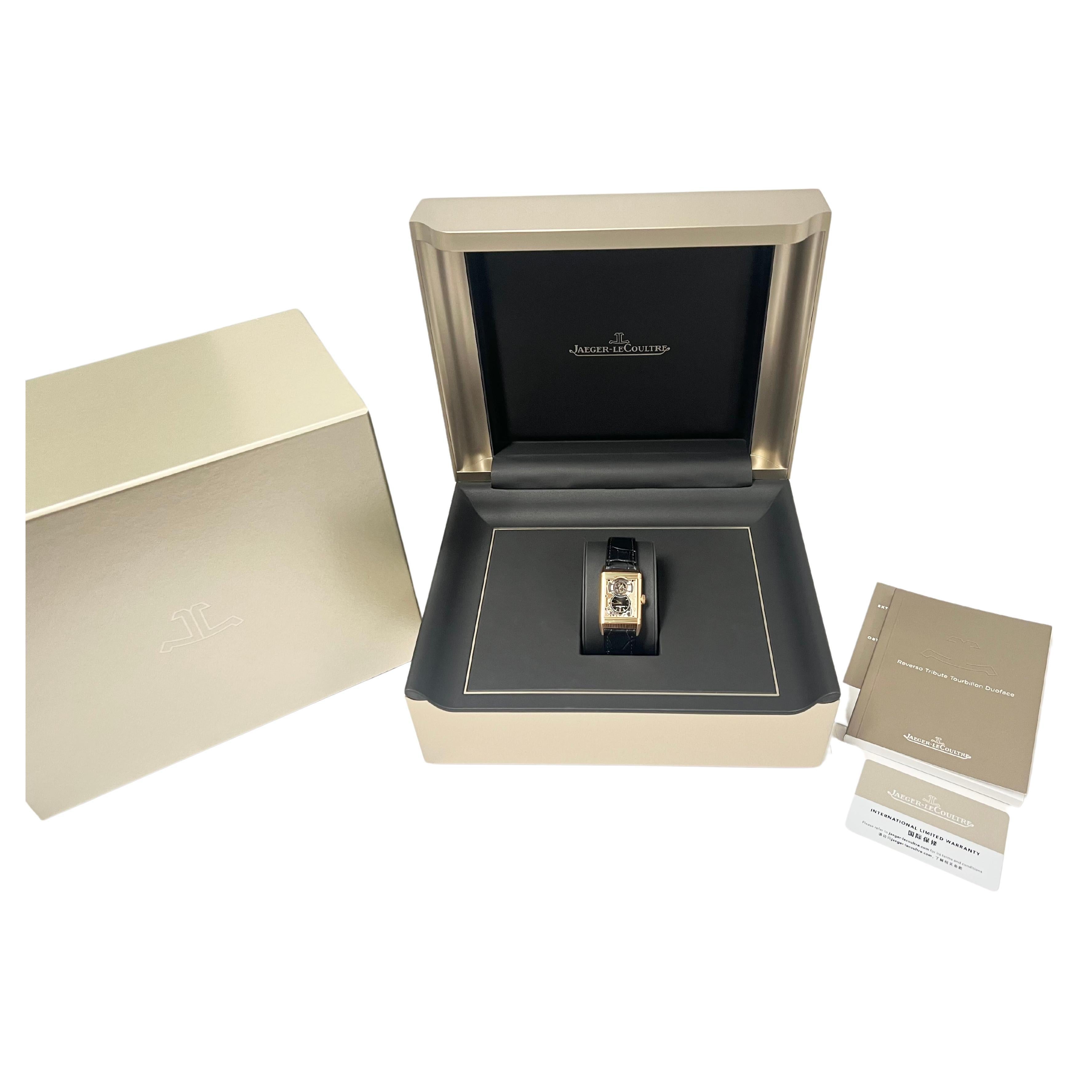 Jaeger-LeCoultre Montre Reverso Tribute Duoface Tourbillon Réf. Q392242J en vente 2