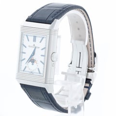 Jaeger LeCoultre Reverso Tribute Moon Duo Q3958420 Stainless Steel Watch