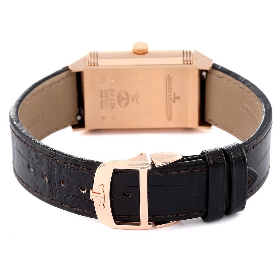 Jaeger LeCoultre Reverso Tribute Rose Gold Mens Watch Q3902420 213.2.D4 Box Card 5