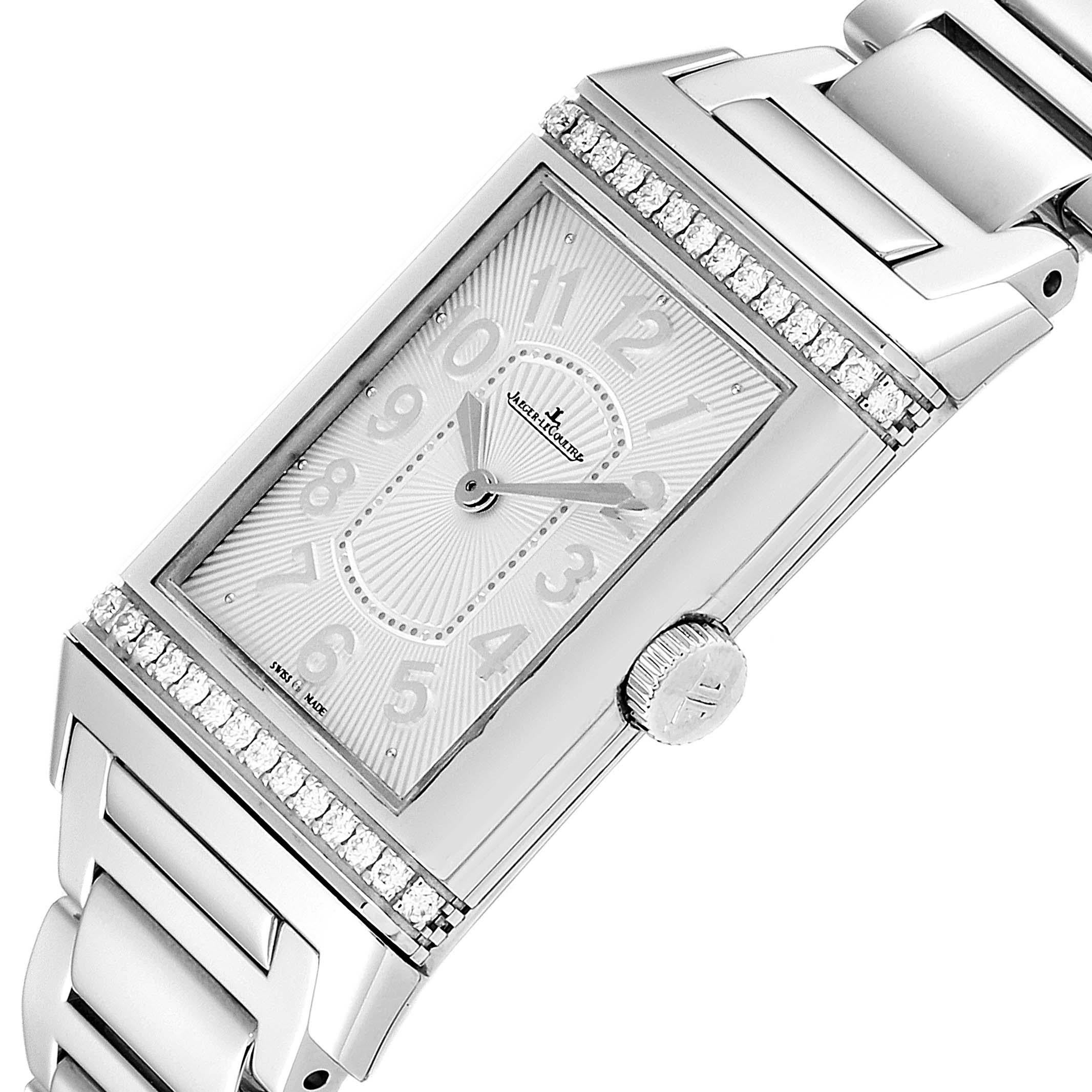 Jaeger LeCoultre Reverso Ultra Thin Diamond Ladies Watch 268.8.86 Q3208121 For Sale 1