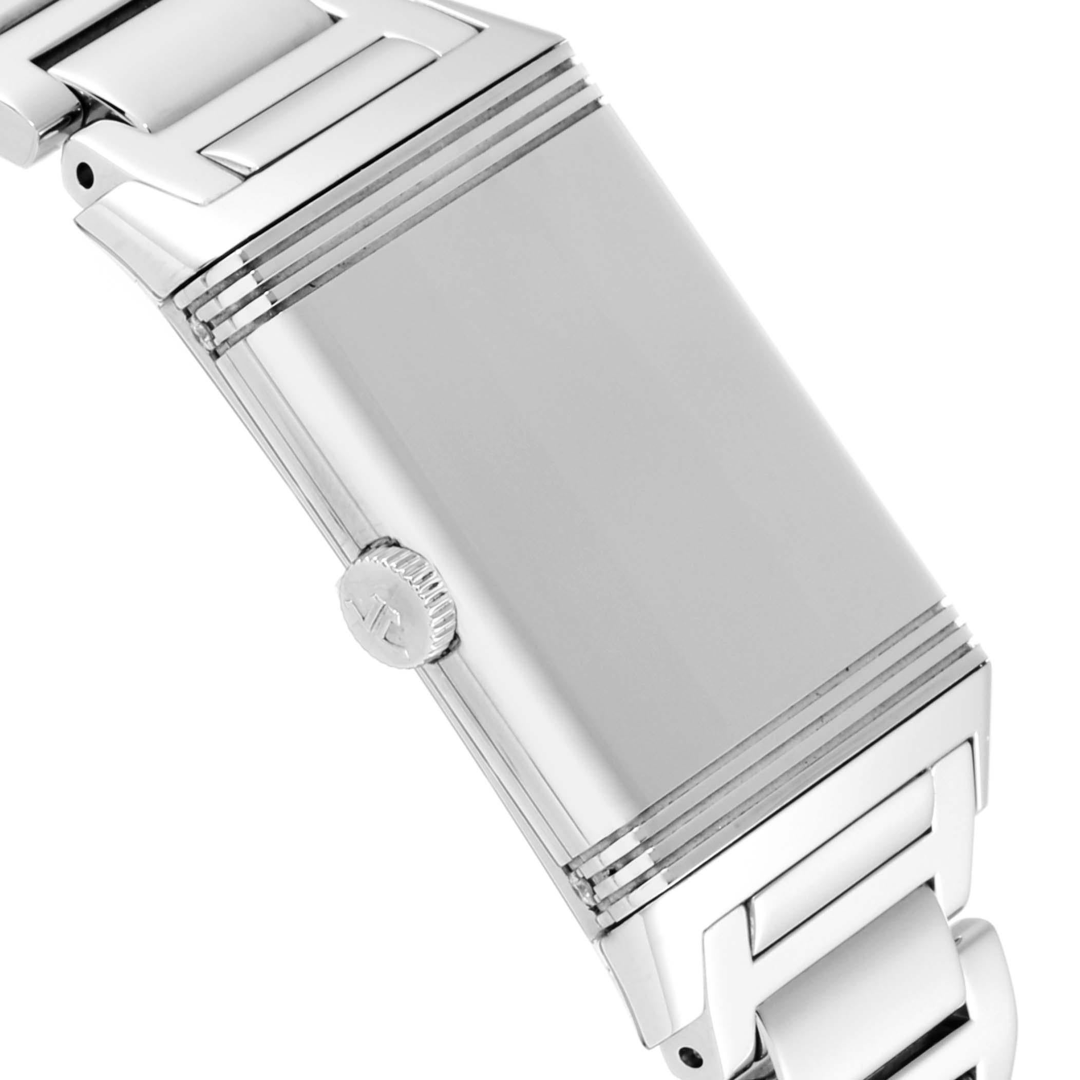 Jaeger LeCoultre Reverso Ultra Thin Diamond Ladies Watch 268.8.86 Q3208121 For Sale 2