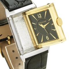 Jaeger LeCoultre Reverso Vintage Steel & Gold Black Dial 23mm
