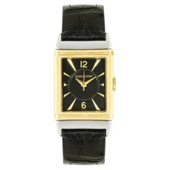 Jaeger LeCoultre Reverso Vintage Steel & Gold Black Dial 23mm
