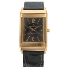 Jaeger LeCoultre Rose Gold Reverso Wrist Watch
