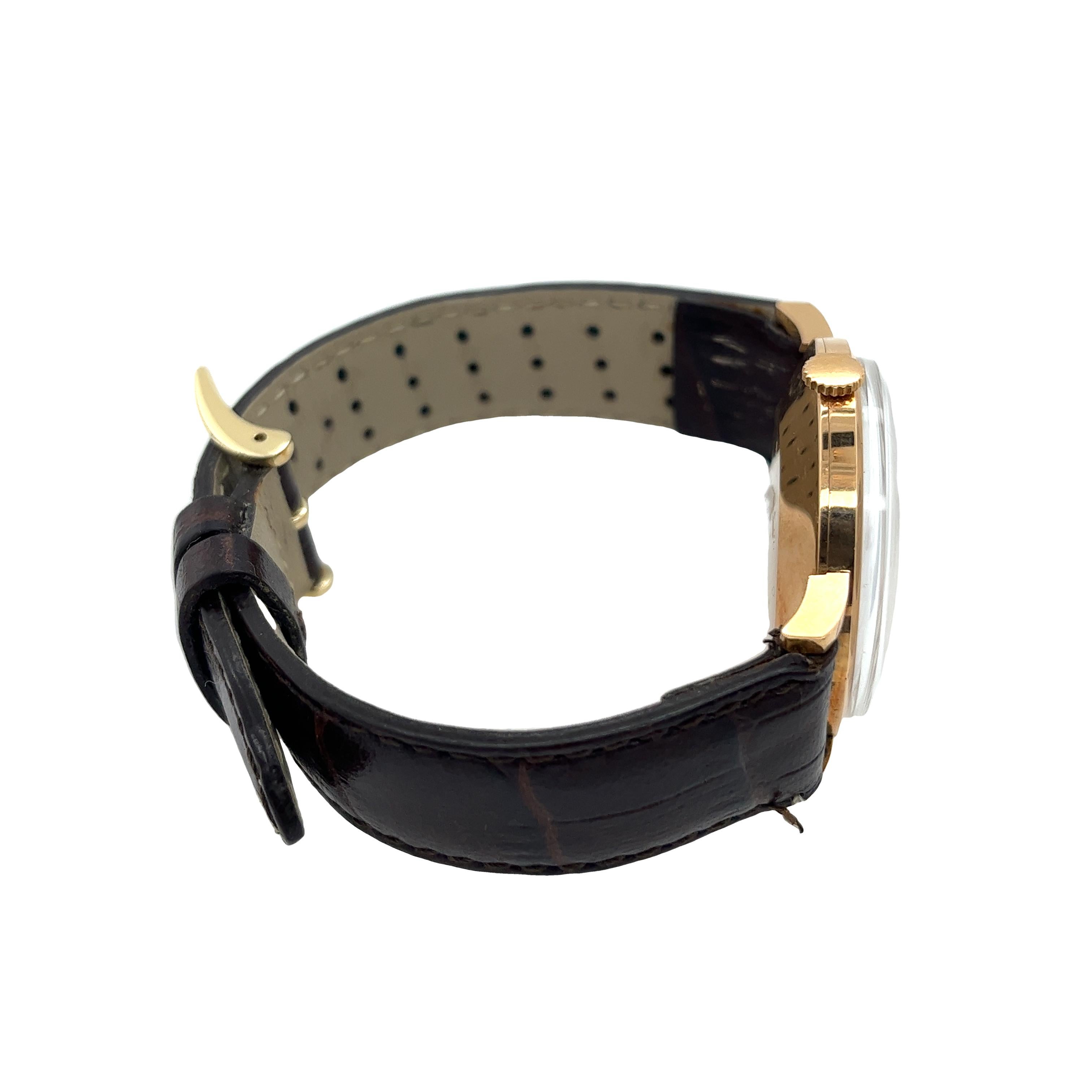 JAEGER-LECOULTRE ROUND Herrenarmbanduhr 18ct Gold 1