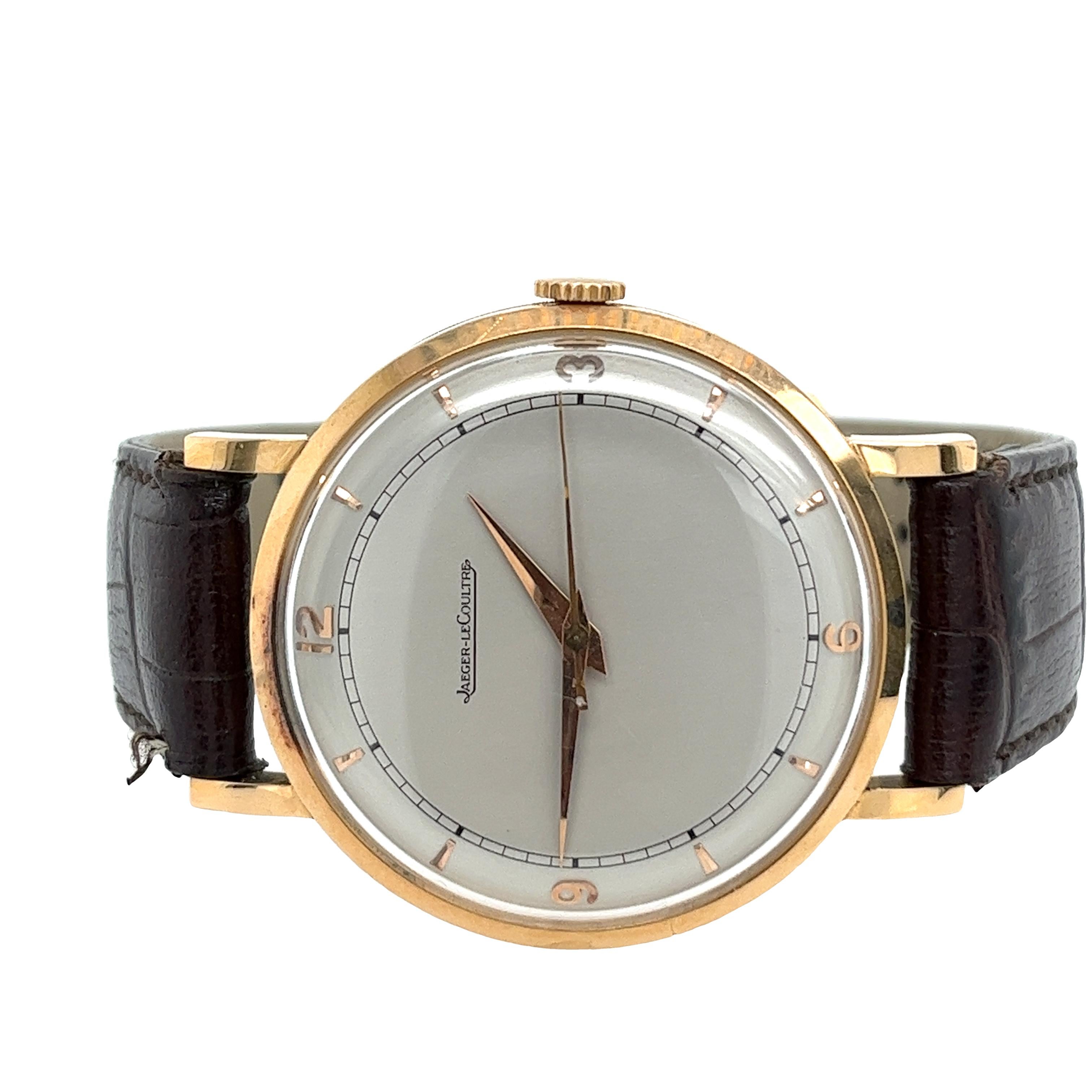 JAEGER-LECOULTRE ROUND Herrenarmbanduhr 18ct Gold 2