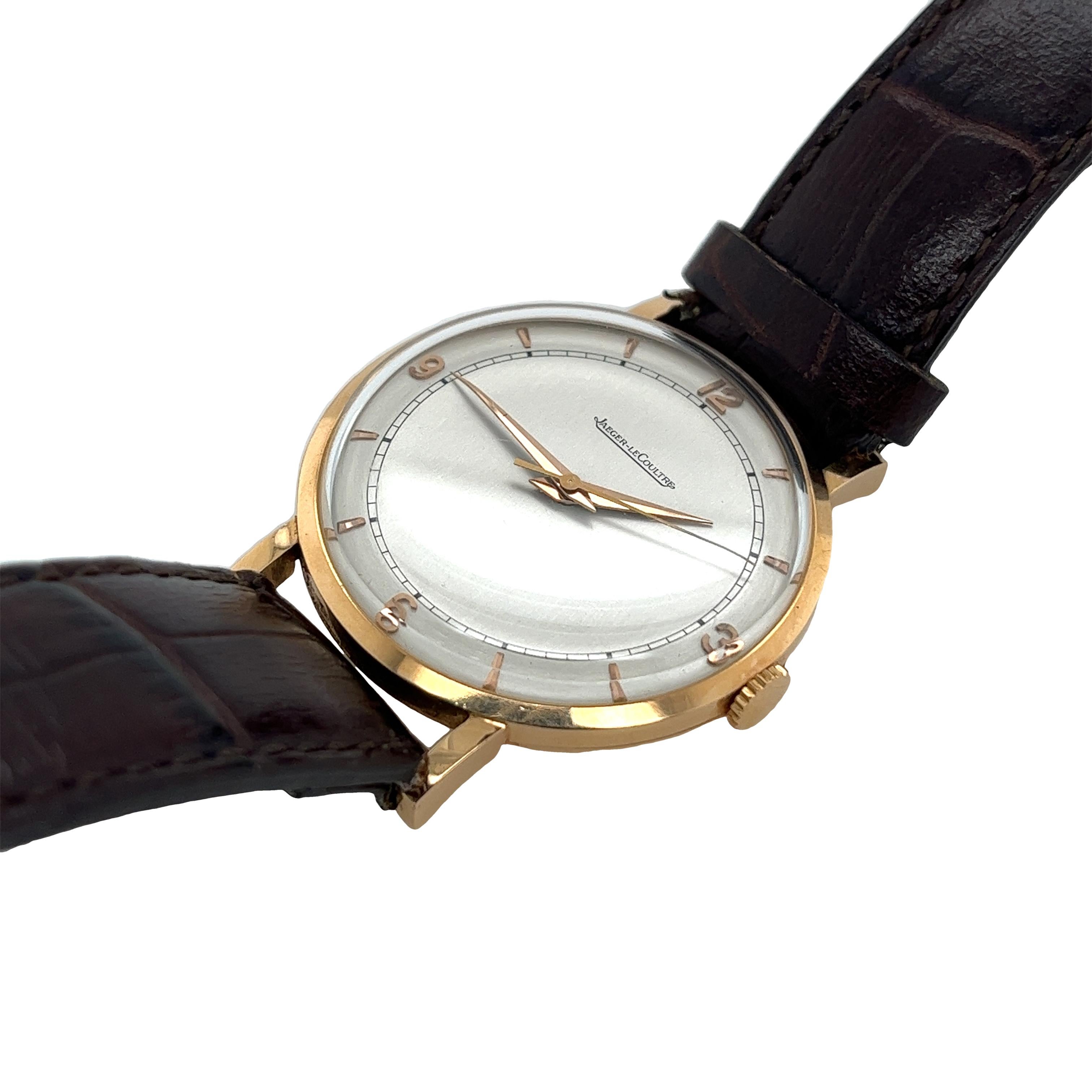 JAEGER-LECOULTRE ROUND Herrenarmbanduhr 18ct Gold 4