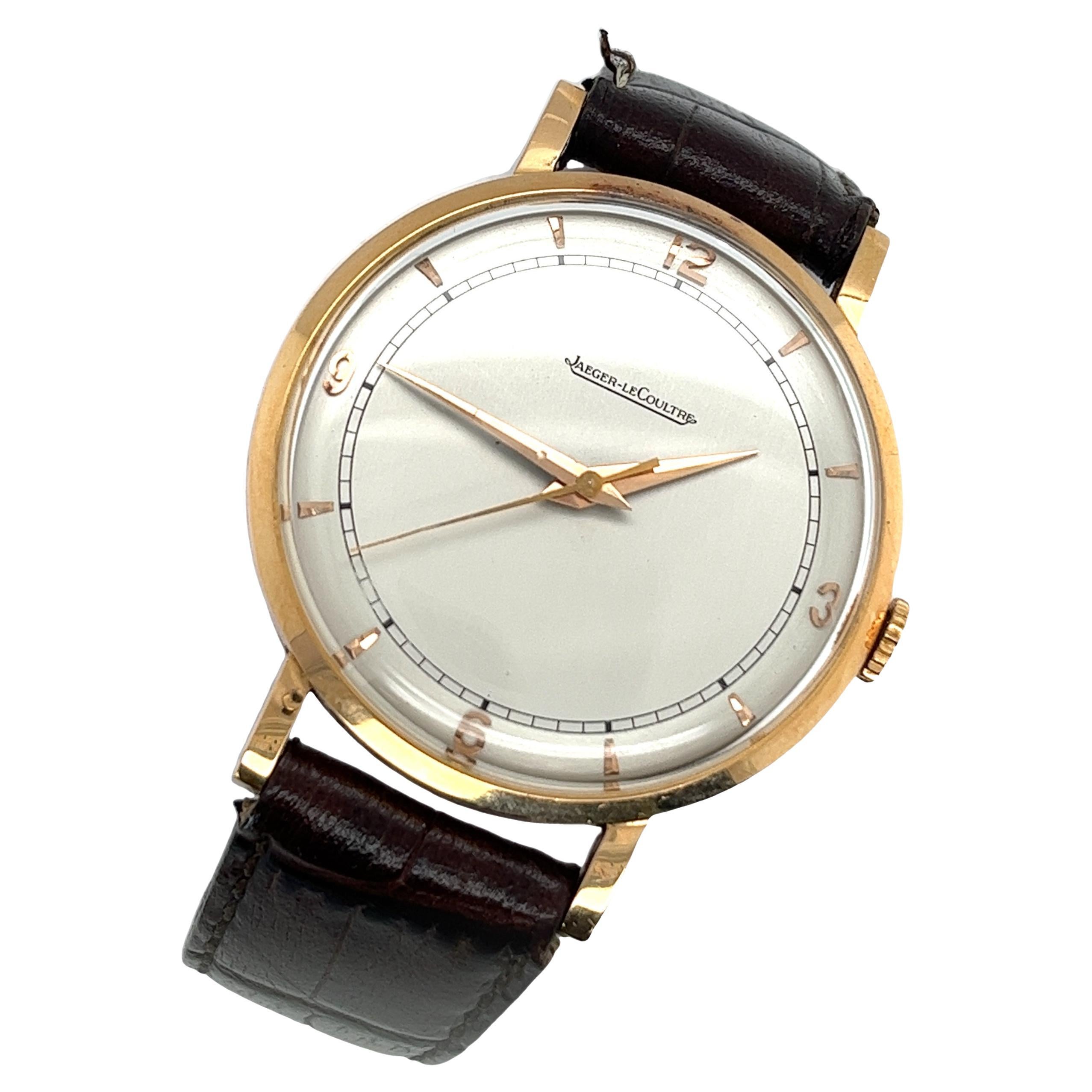 JAEGER-LECOULTRE ROUND Men's Wristwatch 18ct Gold