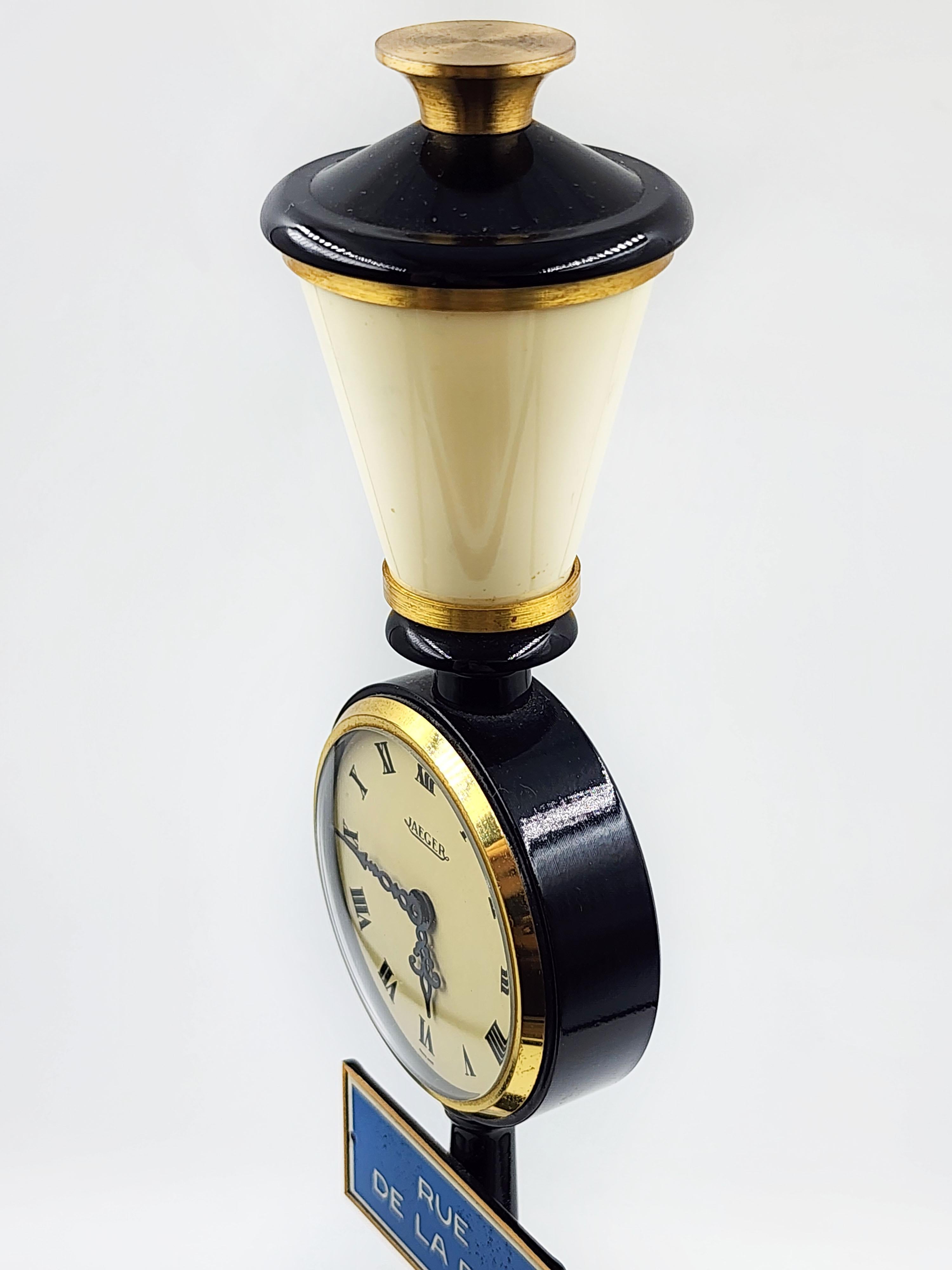 Jaeger Lecoultre Rue De La Paix, Schreibtischuhr, 1960er-Jahre (Bronze) im Angebot