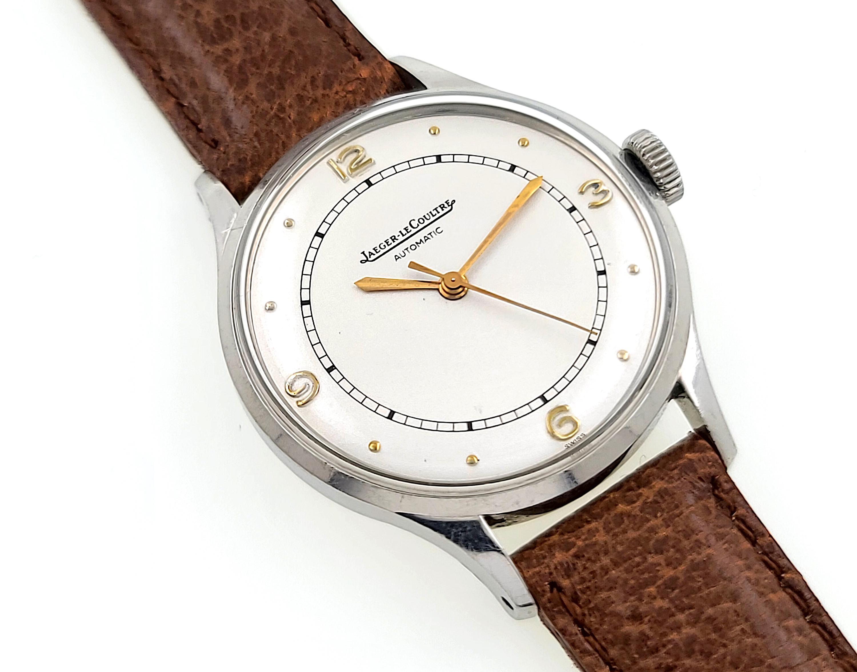 Jaeger-LeCoultre Acier inoxydable révisé Classic Pre Master 1950 Automatic 851 Excellent état à Neuilly-sur-Seine, IDF