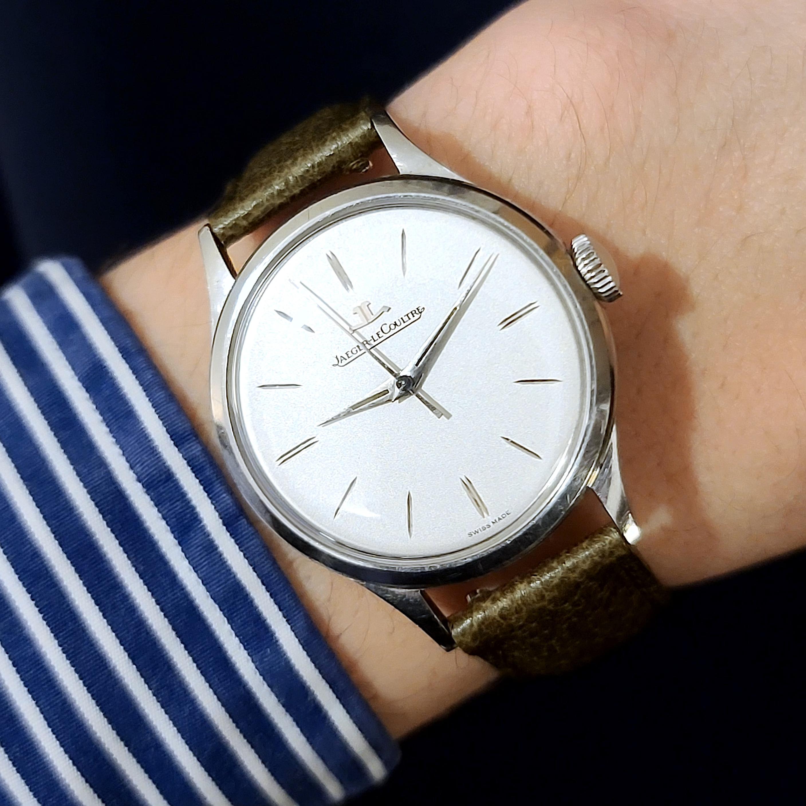 Men's Jaeger-LeCoultre Serviced Stainless Steel Classic Pre Master Manual Vintage 1950