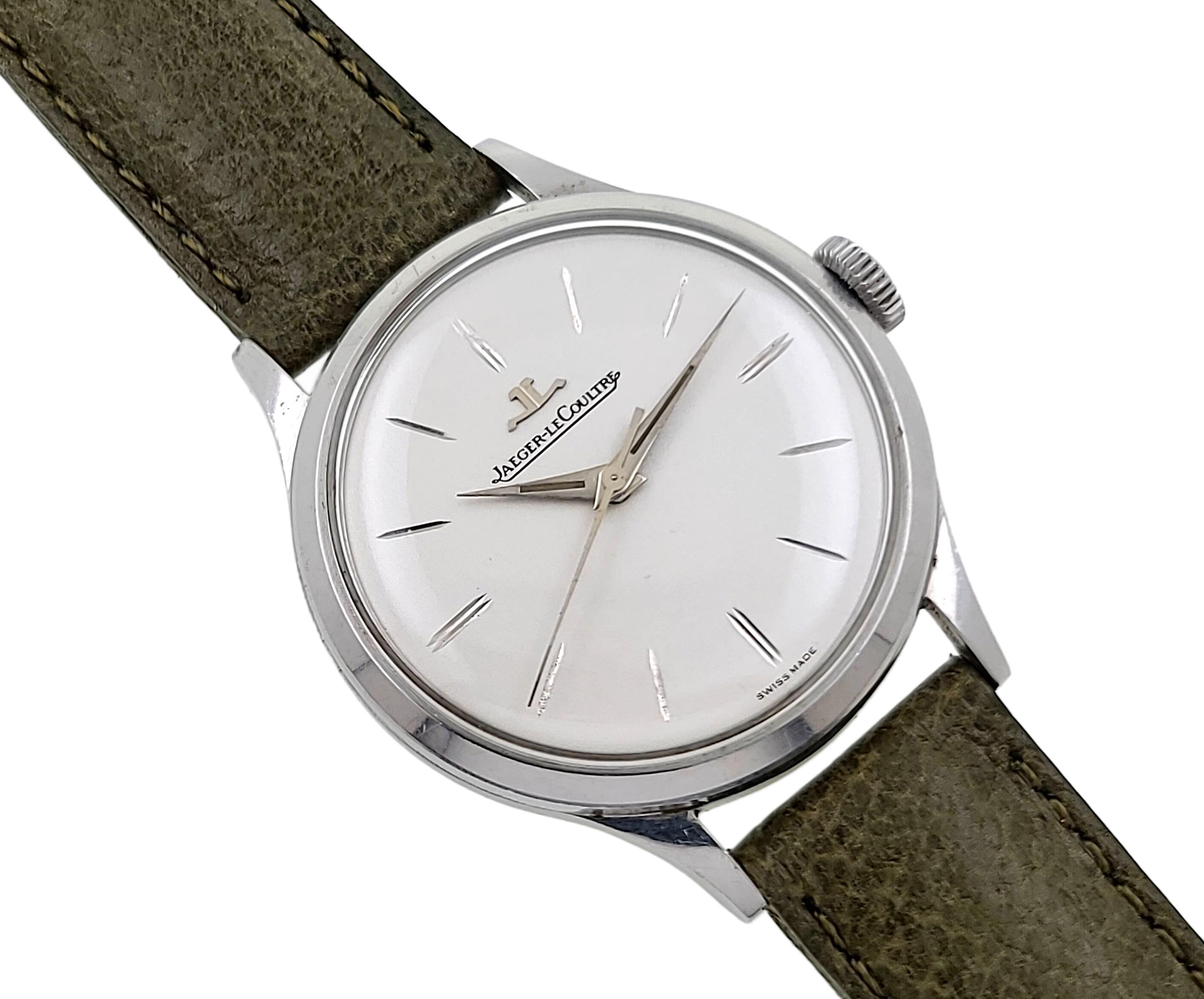Jaeger-LeCoultre Serviced Stainless Steel Classic Pre Master Manual Vintage 1950 1