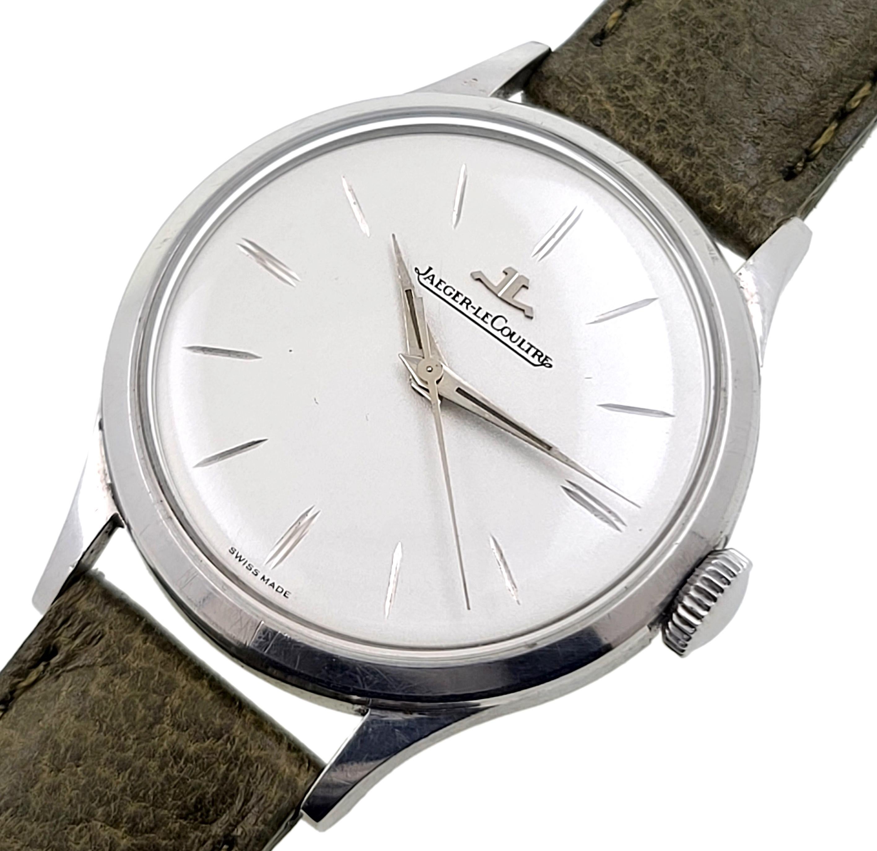 Jaeger-LeCoultre Serviced Stainless Steel Classic Pre Master Manual Vintage 1950 3
