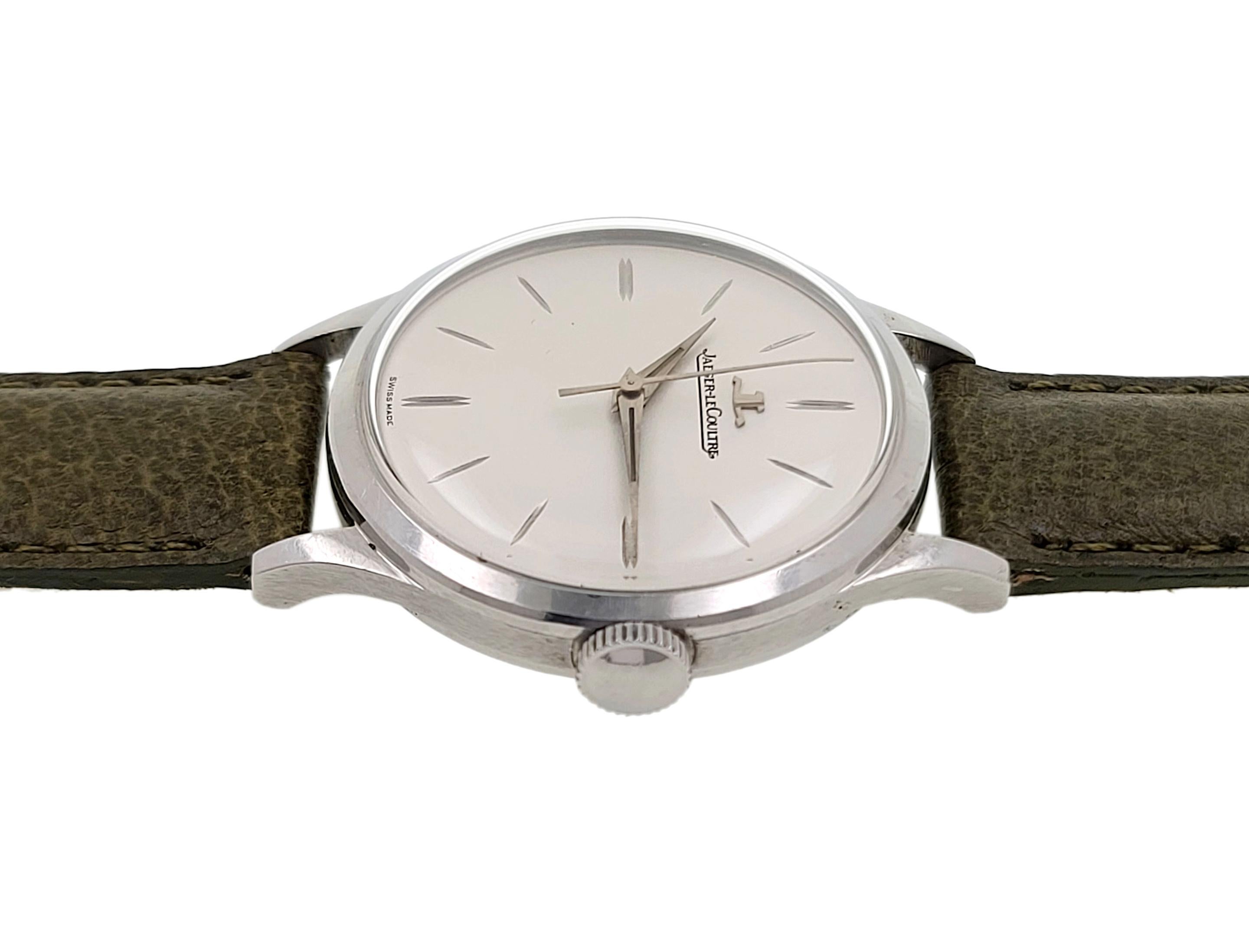 Jaeger-LeCoultre Serviced Stainless Steel Classic Pre Master Manual Vintage 1950 4