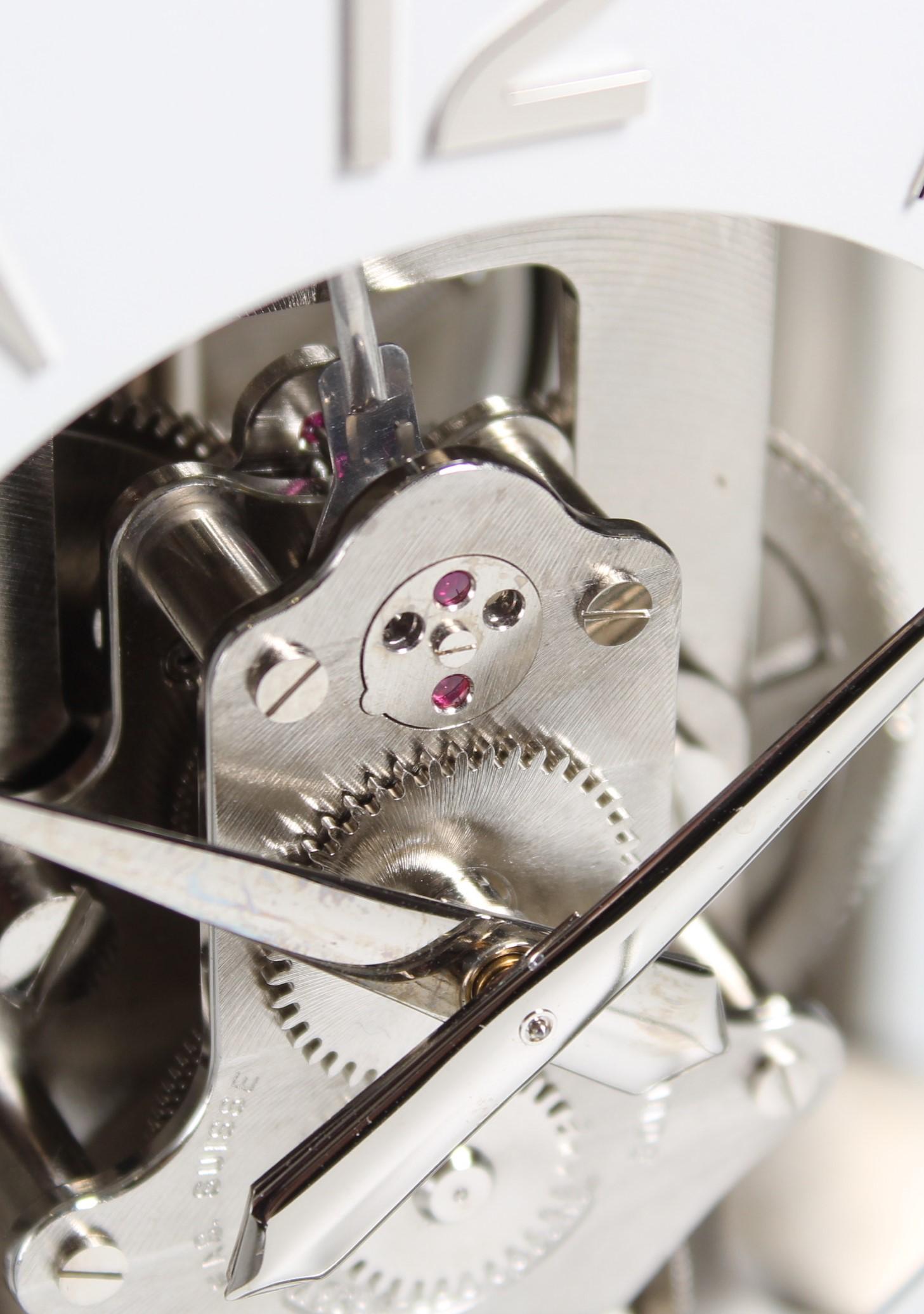 Jaeger LeCoultre, Silver Atmos Clock from 1970, Revised and Platinum-Plated 2