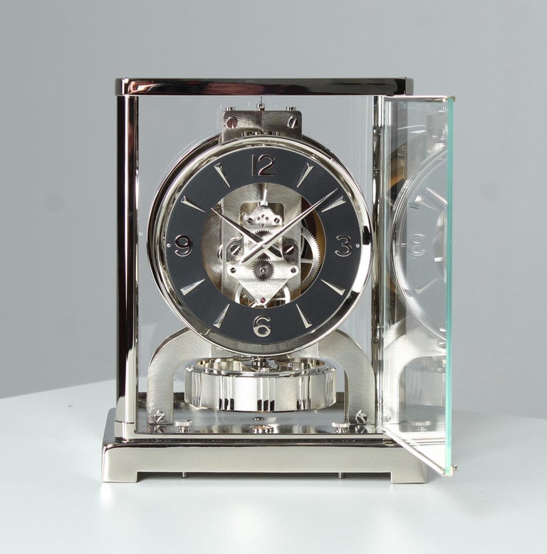 Jaeger LeCoultre, Silver Atmos Clock from 1979, Revised and New Nickel ...