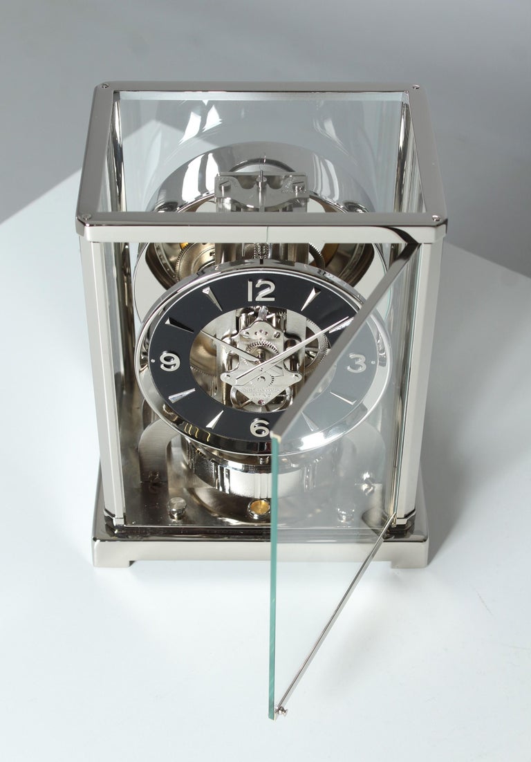 Jaeger LeCoultre, Silver Atmos Clock from 1979, Revised and New Nickel ...