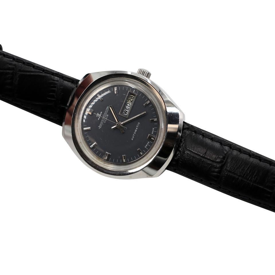 Men's Jaeger-LeCoultre Silver Club As.1916 Day Date Stainless Military Watch For Sale