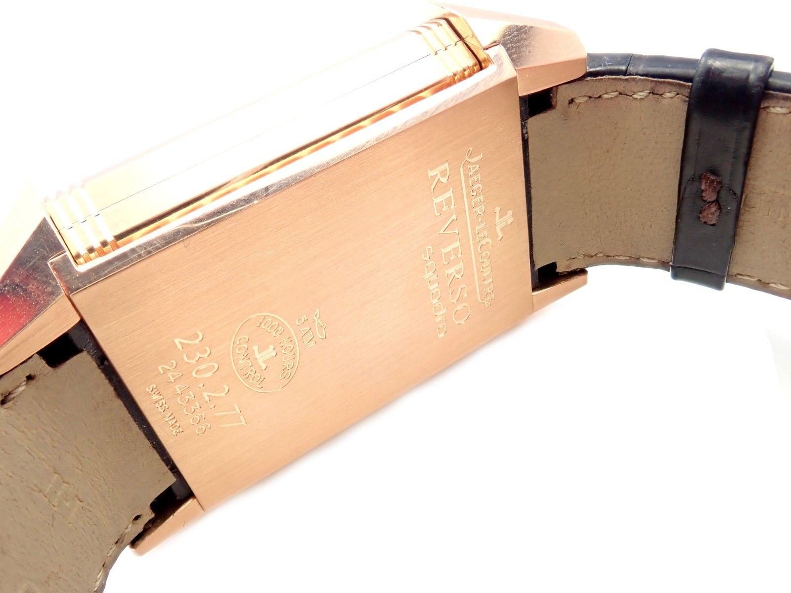 Jaeger Lecoultre Squadra Reverso Hometime Rose Gold Men’s Wristwatch 230.2.77 5