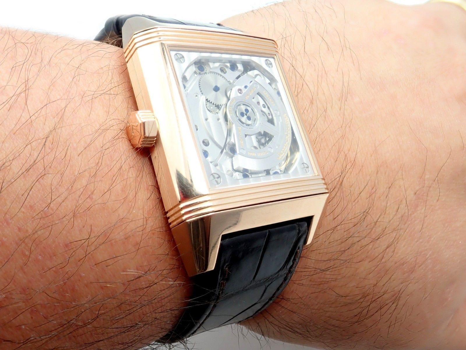 Jaeger Lecoultre Squadra Reverso Hometime Rose Gold Men’s Wristwatch 230.2.77 1