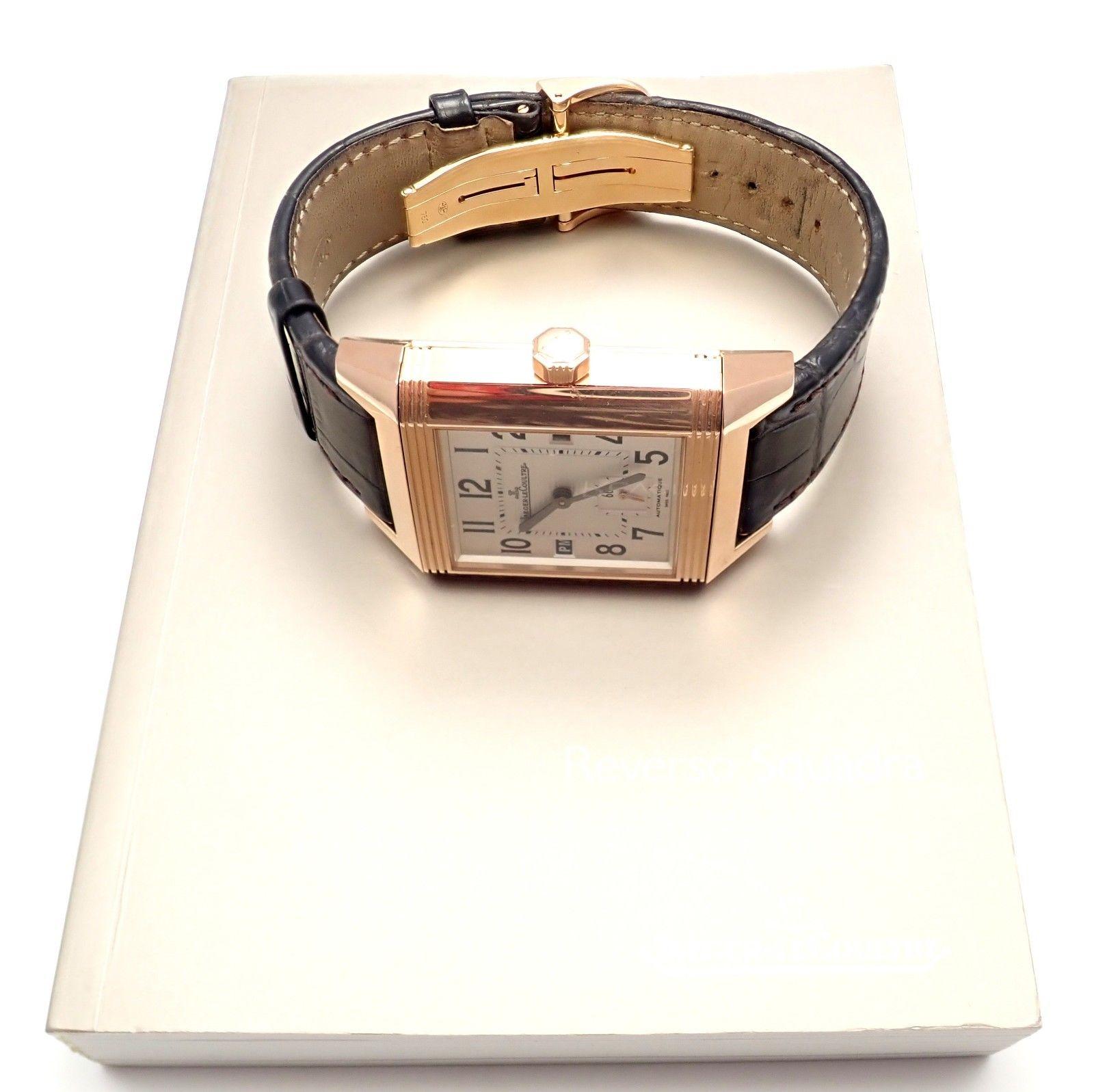 Jaeger Lecoultre Squadra Reverso Hometime Rose Gold Men’s Wristwatch 230.2.77 3