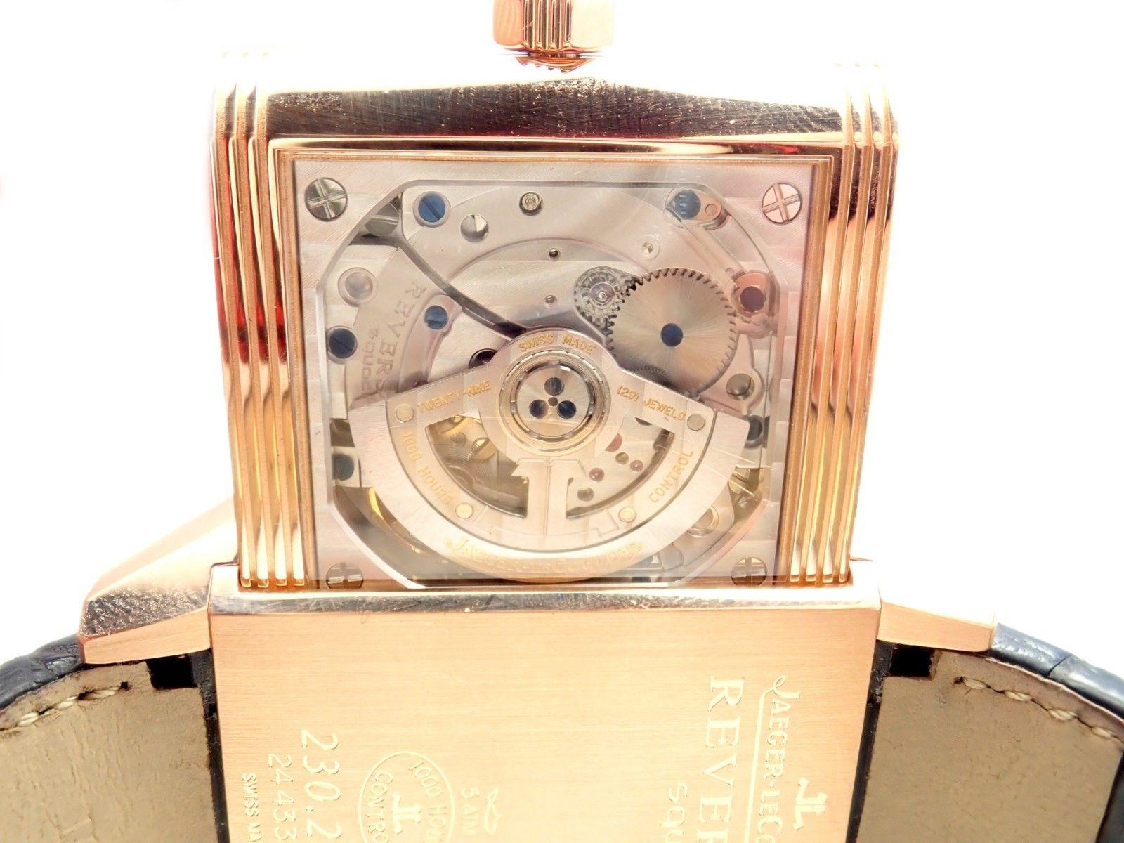 Jaeger Lecoultre Squadra Reverso Hometime Rose Gold Men’s Wristwatch 230.2.77 4