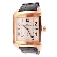 Jaeger Lecoultre Squadra Reverso Hometime Rose Gold Men’s Wristwatch 230.2.77