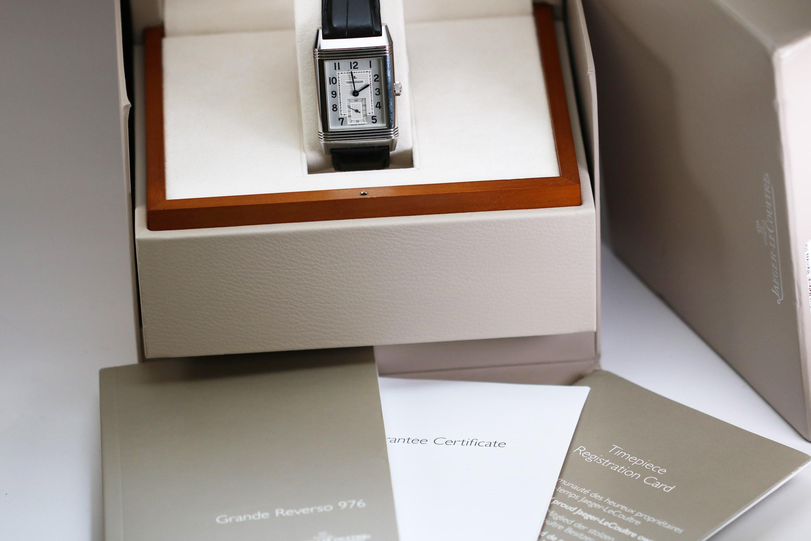 Jaeger-LeCoultre Stainless Steel Grand Reverso 976 with Box & Papers c. 2010 6