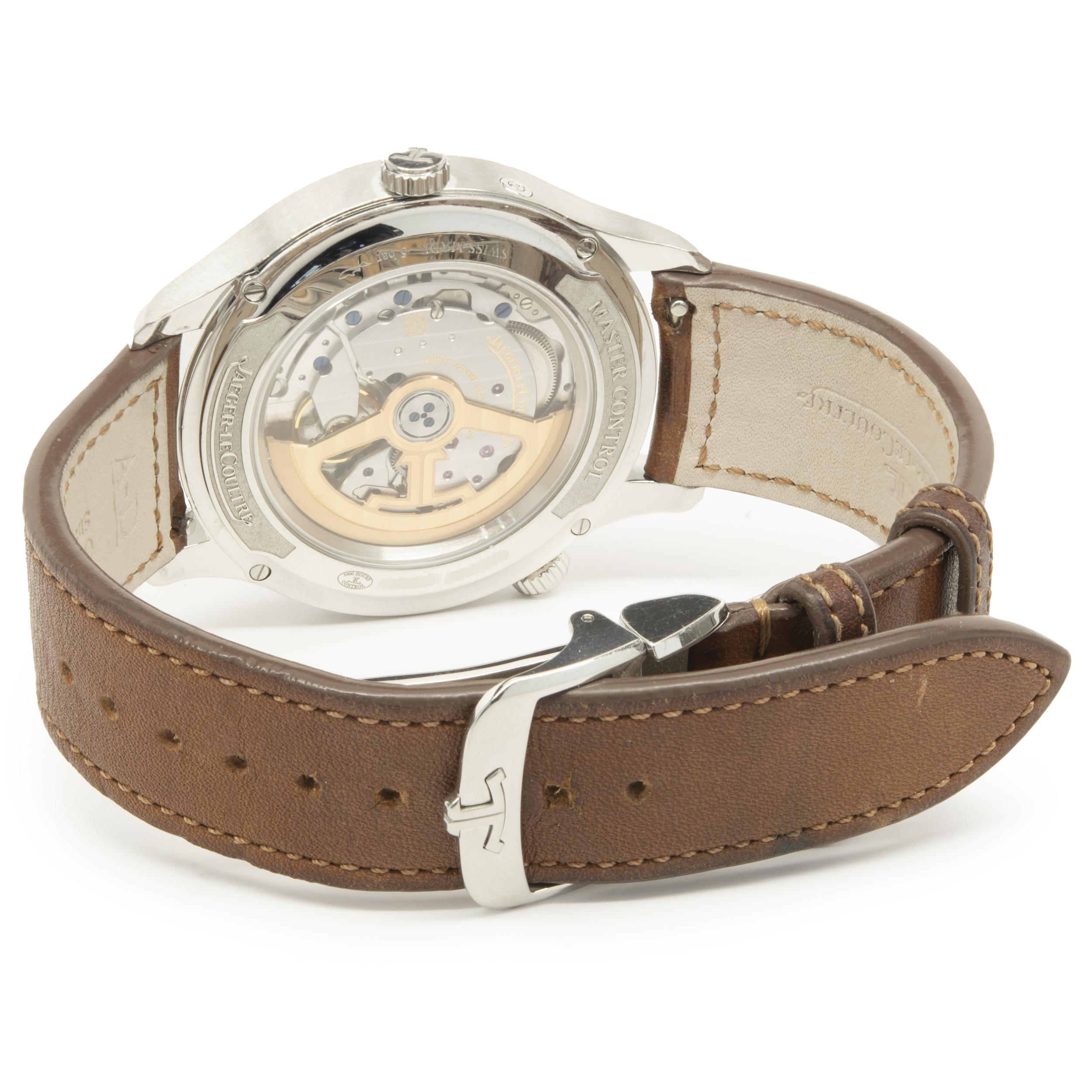 Jaeger-LeCoultre Stainless Steel Master Geographic In Excellent Condition In Scottsdale, AZ