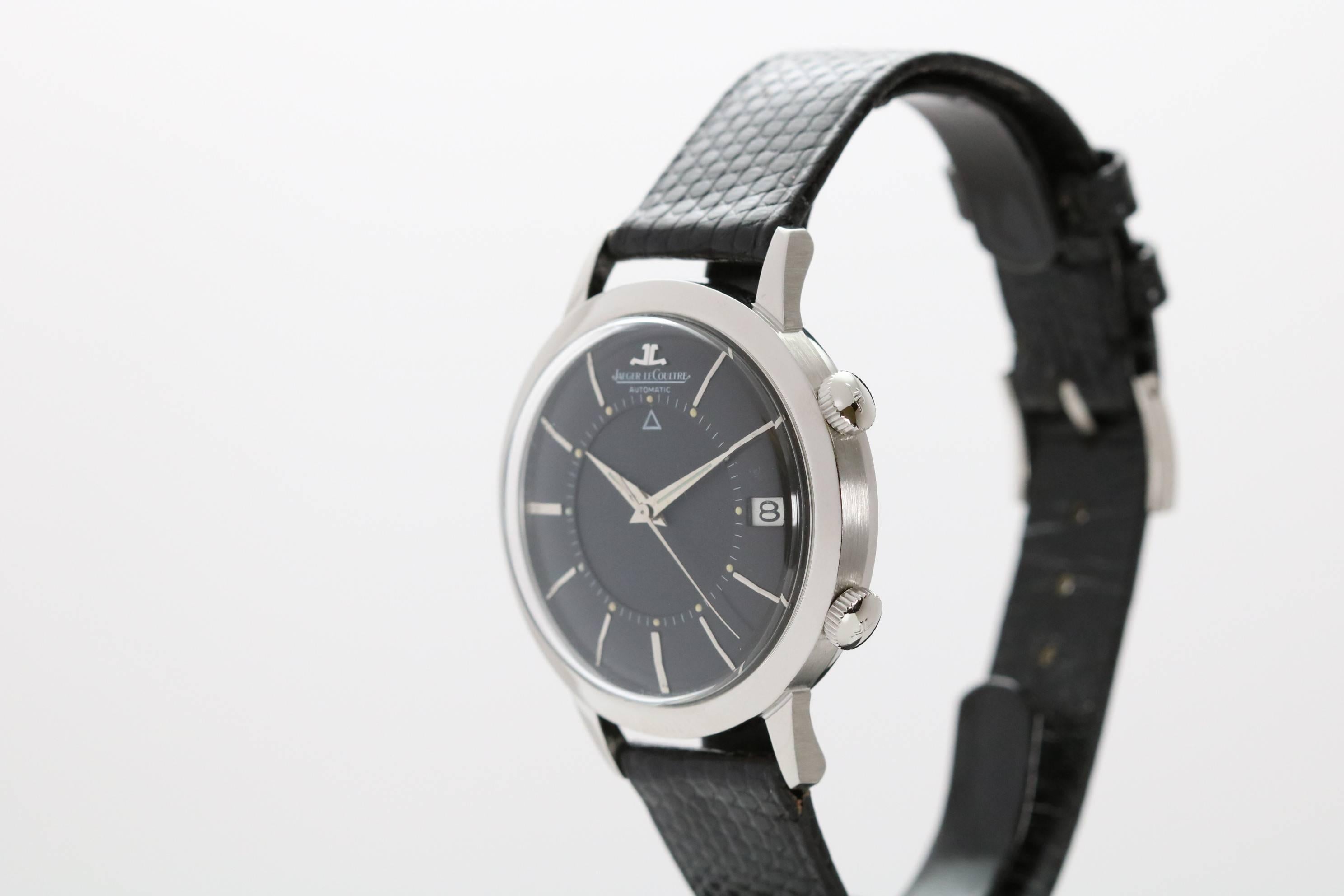 Women's Jaeger LeCoultre Stainless Steel Memovox Wristwatch
