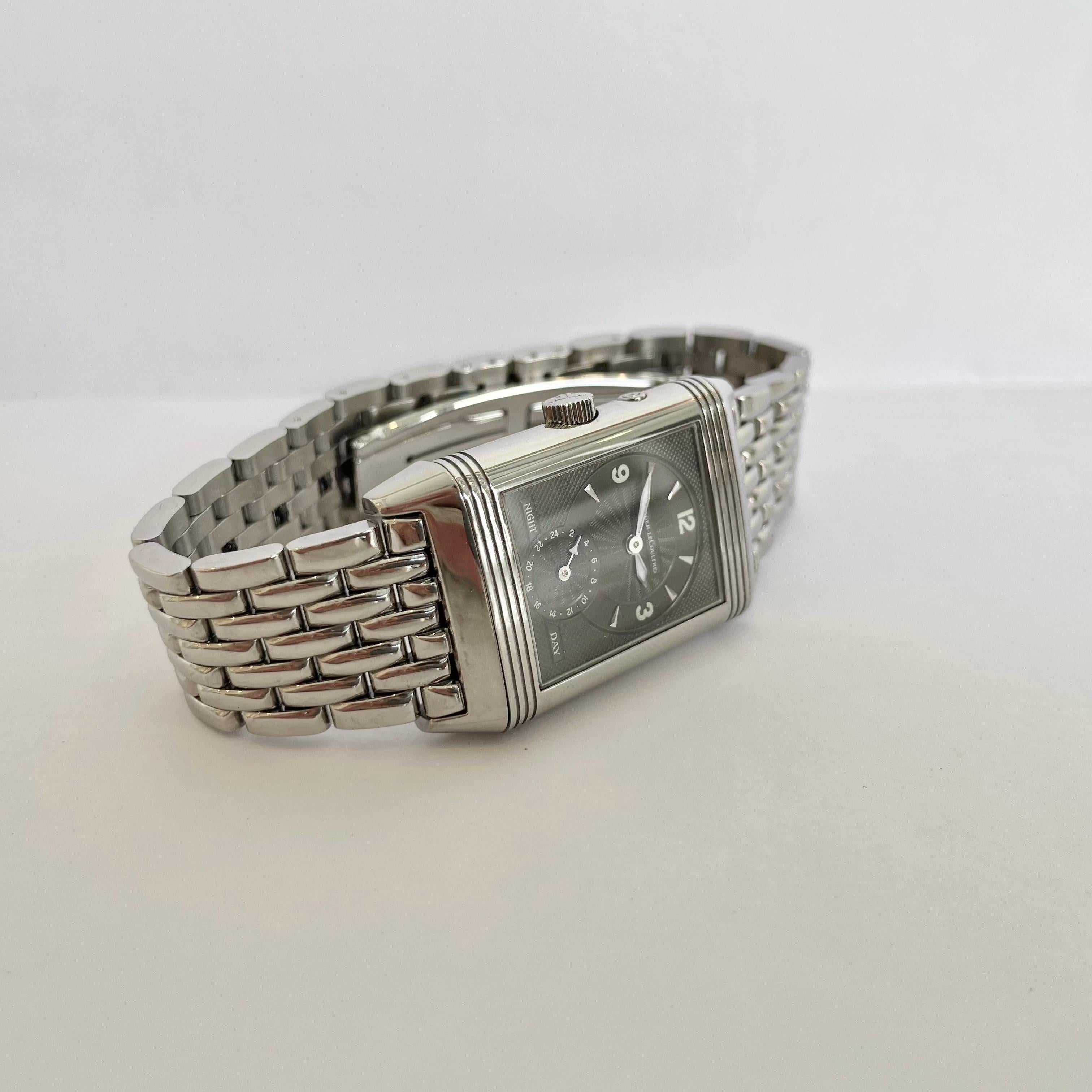 Jaeger-LeCoultre Stainless Steel Reverso , Circa 1995 For Sale 3