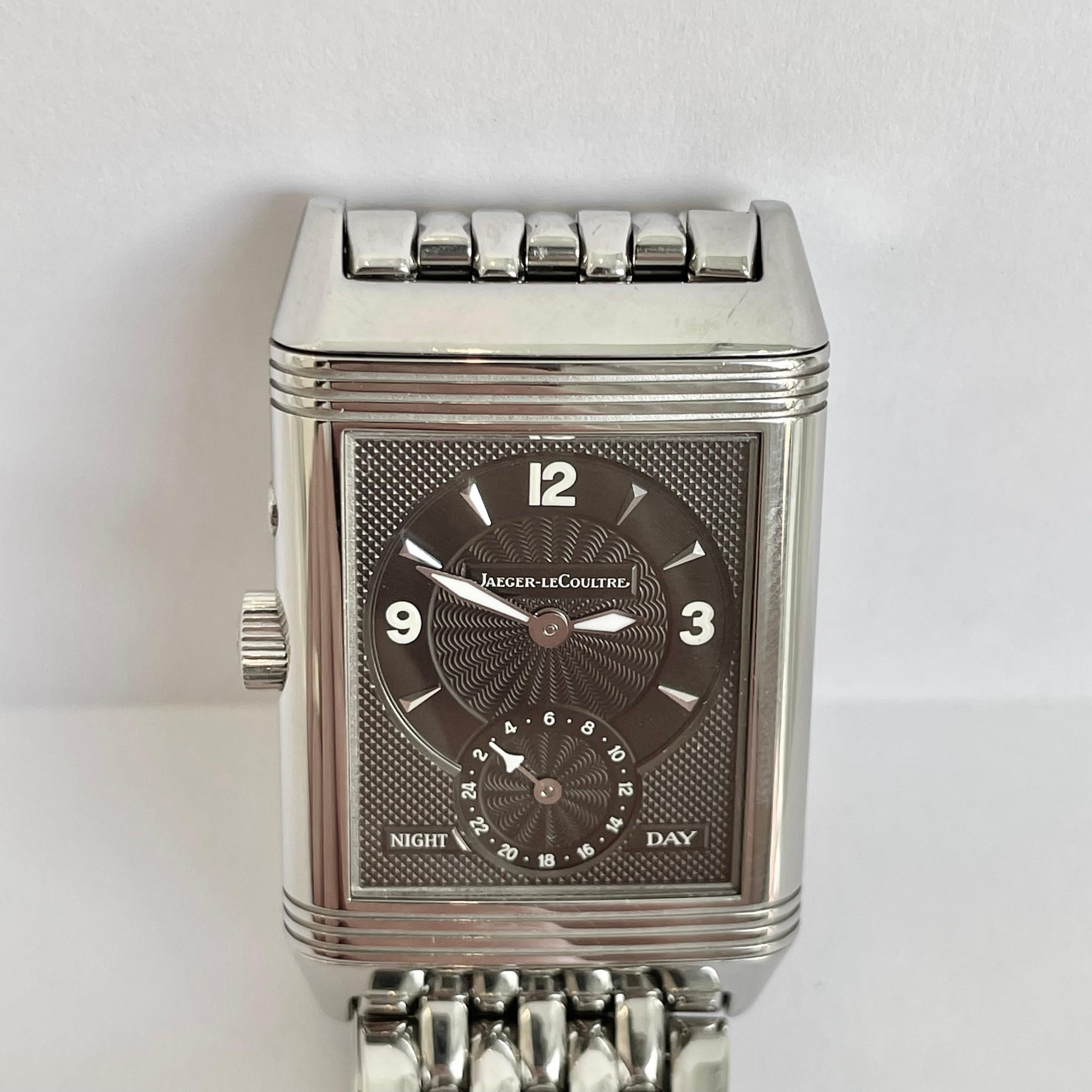 Jaeger-LeCoultre Stainless Steel Reverso , Circa 1995 For Sale 4