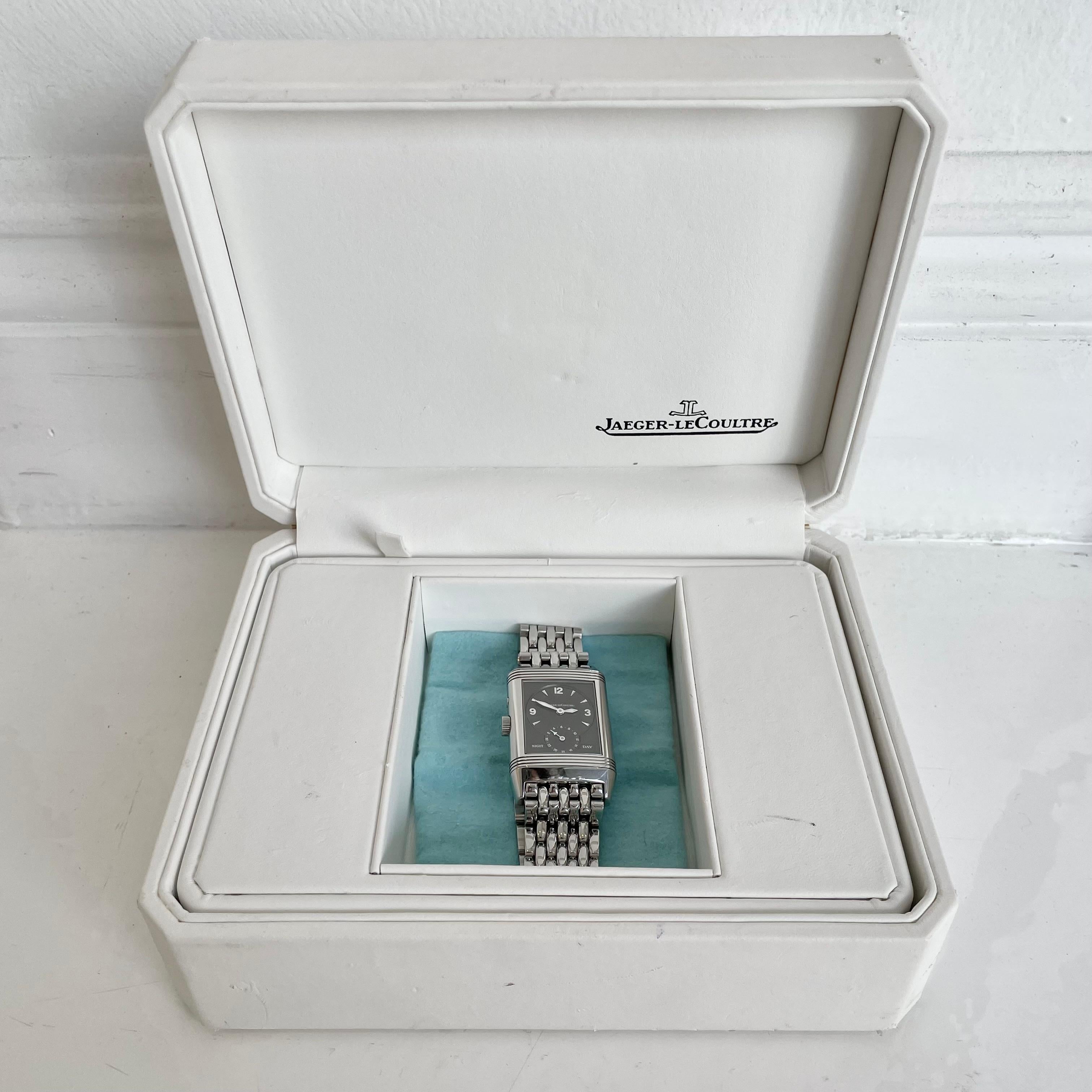 Jaeger-LeCoultre Stainless Steel Reverso , Circa 1995 For Sale 12