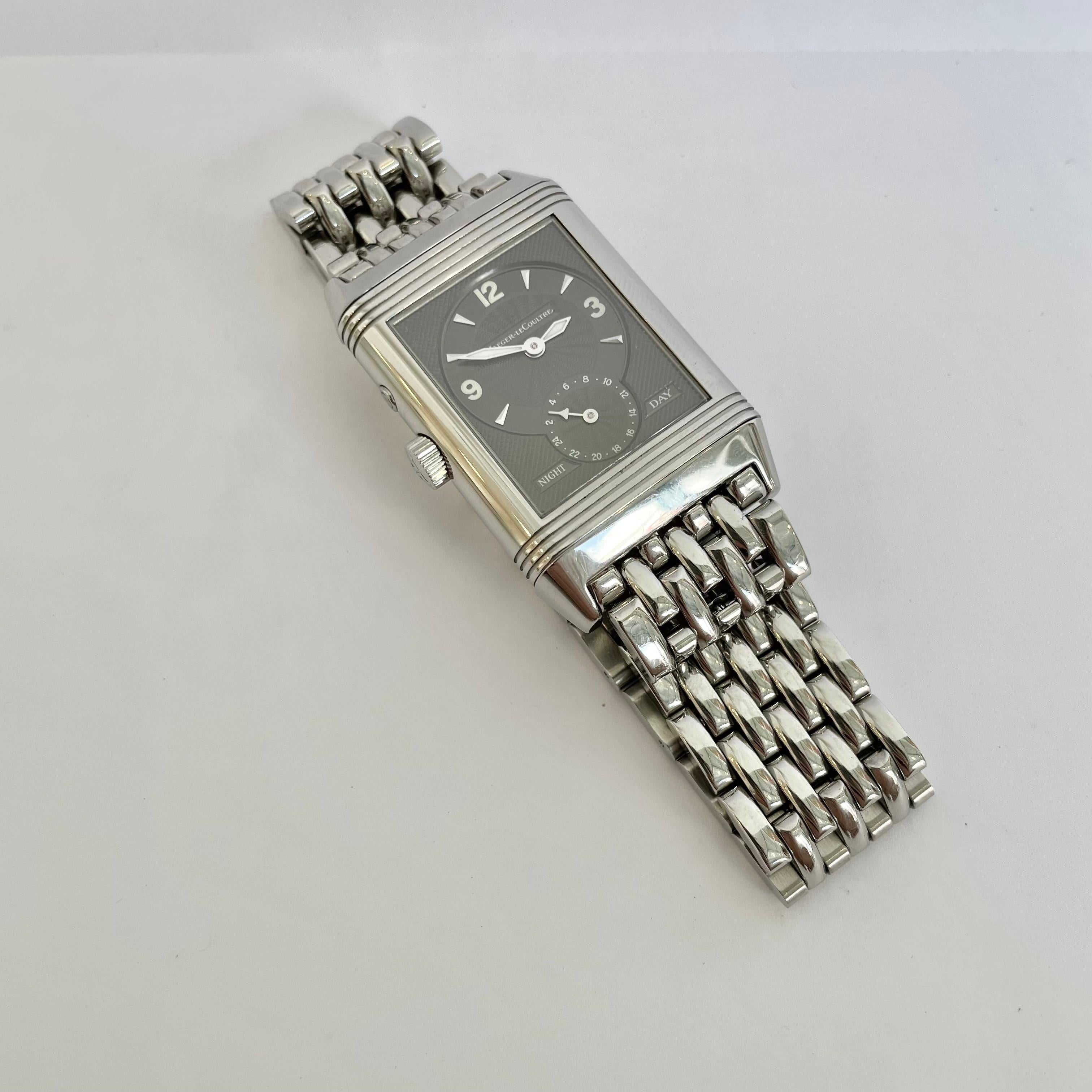 Jaeger-LeCoultre Stainless Steel Reverso , Circa 1995 For Sale 2