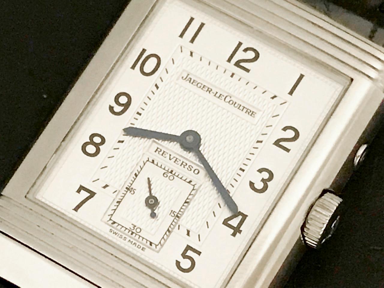 Contemporary Jaeger-LeCoultre Stainless Steel Reverso Night & Day Manual Wind Wristwatch