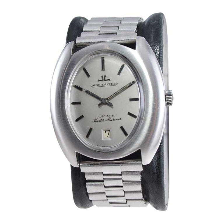 Jaeger-LeCoultre Steel circa 1960s Wristwatch with Original Dial and ...