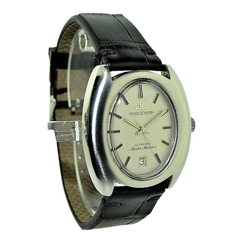 Jaeger-LeCoultre Steel circa 1960s Wristwatch with Original Dial and ...