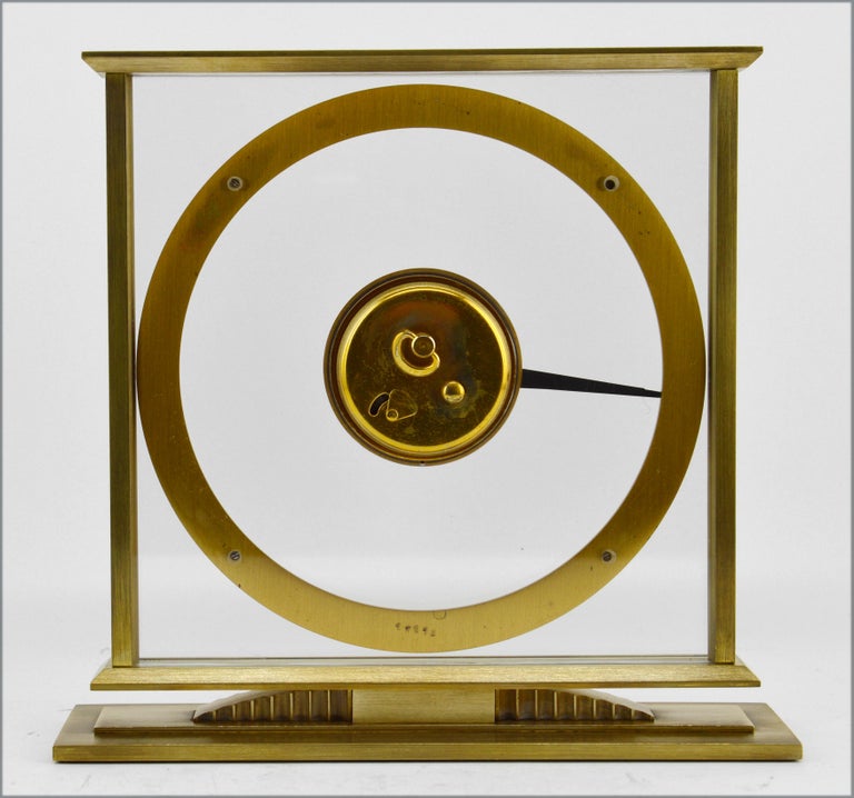 JaegerLeCoultre Swiss Midcentury Table Clock, 1940s1950s For Sale at