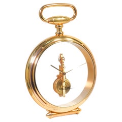 Jaeger LeCoultre Table Clock, "Baguette" Movement, Original Packaging, 1990s