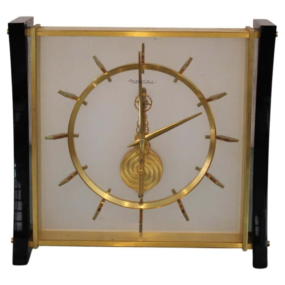 Rare 1960's LeCoultre for Cartier Pyramid Clock For Sale at 1stDibs
