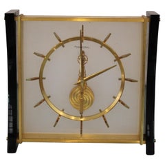 Jaeger Lecoultre Table Clock in Brass, circa 1960